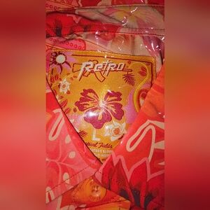 Retro Rifle "Tropical Fields" Short Sleeve Button-down Shirt